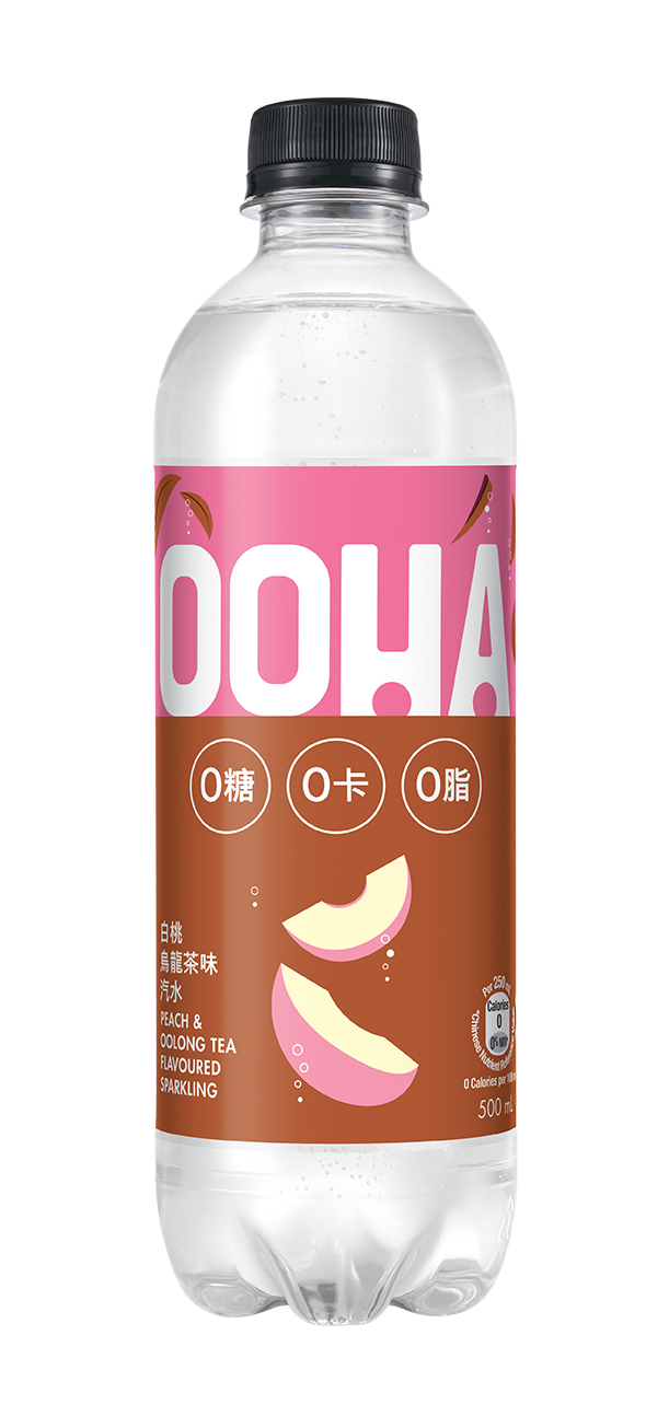 OOHA Peach & Oolong Tea Flavoured bottle