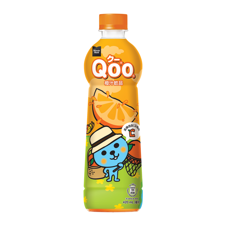 Minute Maid Qoo Orange Juice Drink packaging