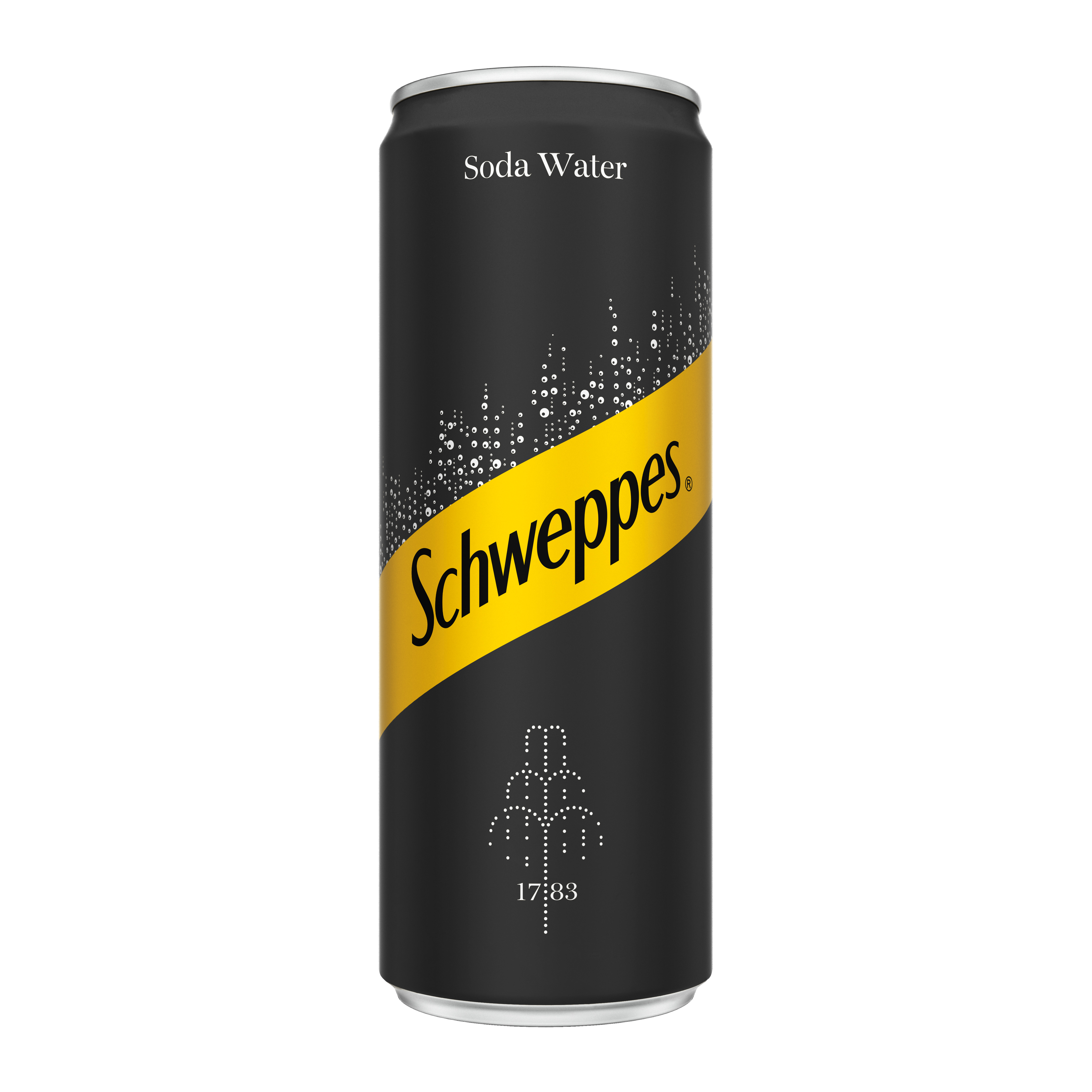 Schweppes Soda Water can