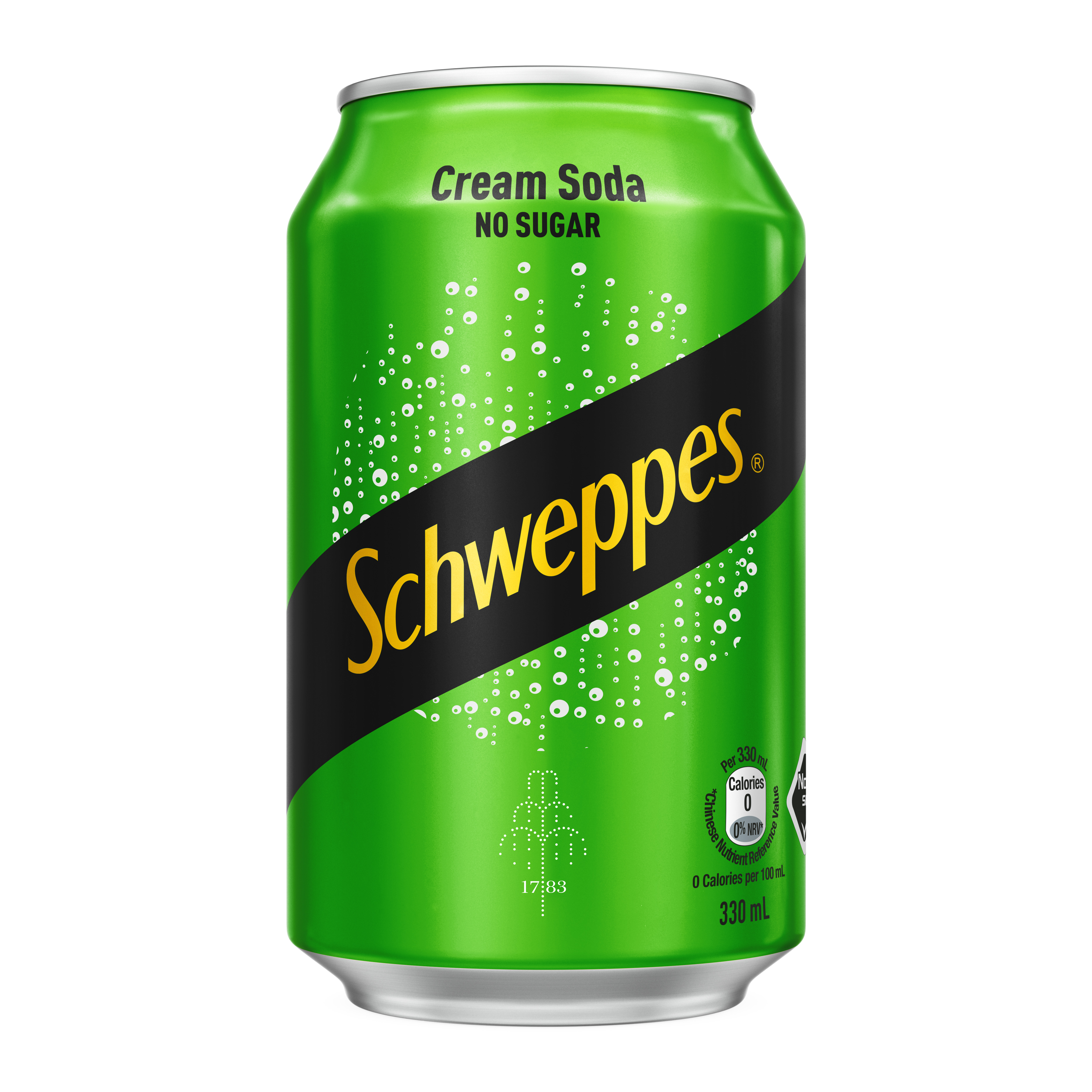 Schweppes Cream Soda Zero can