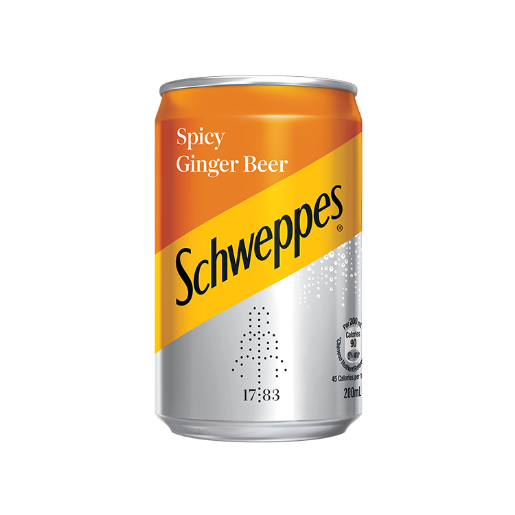 Schweppes Sipcy Ginger Beer can