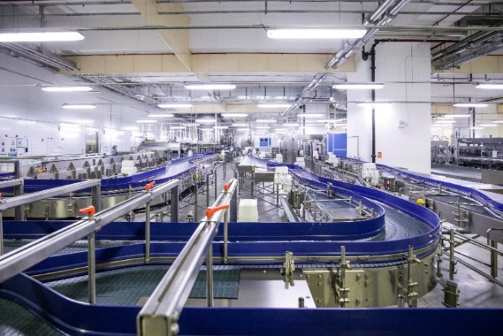 The interior of a recycling industry