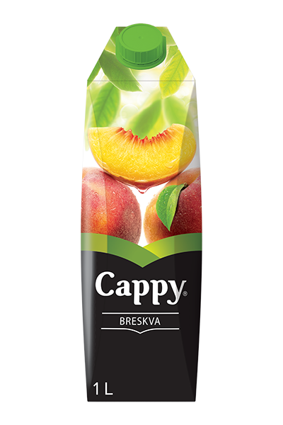 cappy breskva sok s bijelom pozadinom