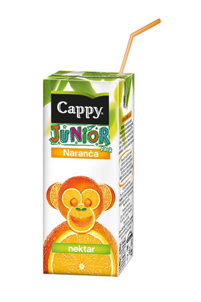 cappy junior naranča sok sa bijelom pozadinom