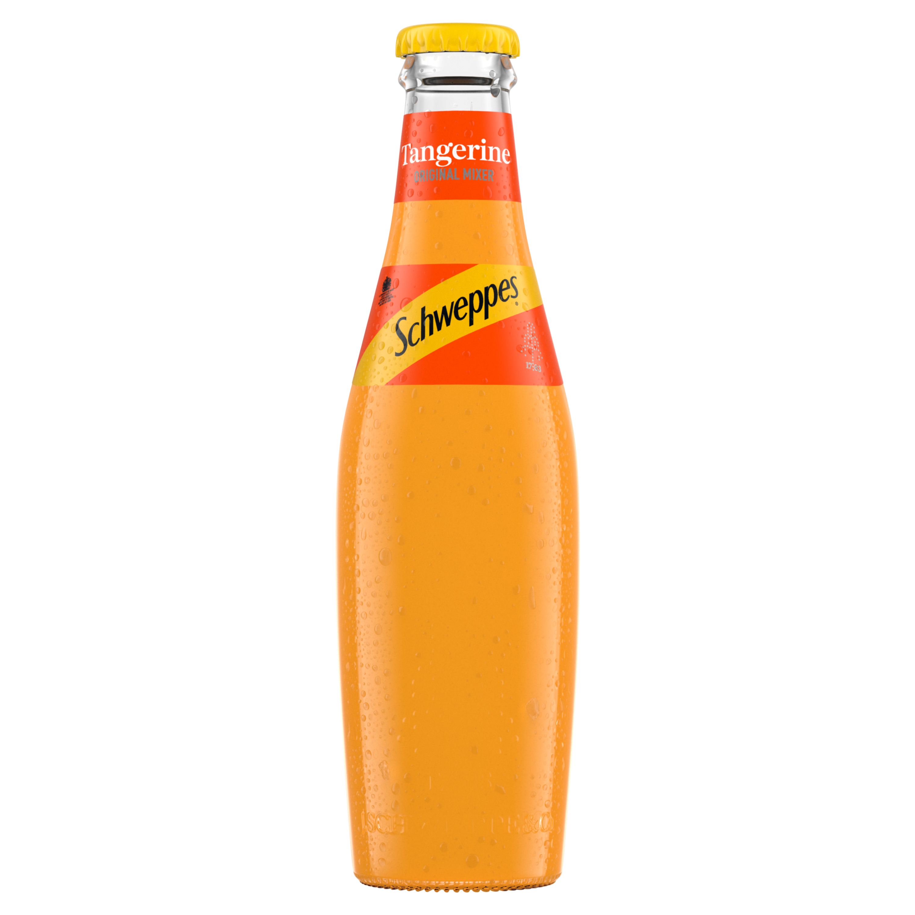 Schweppes Tangerine bočica s bijelom pozadinom