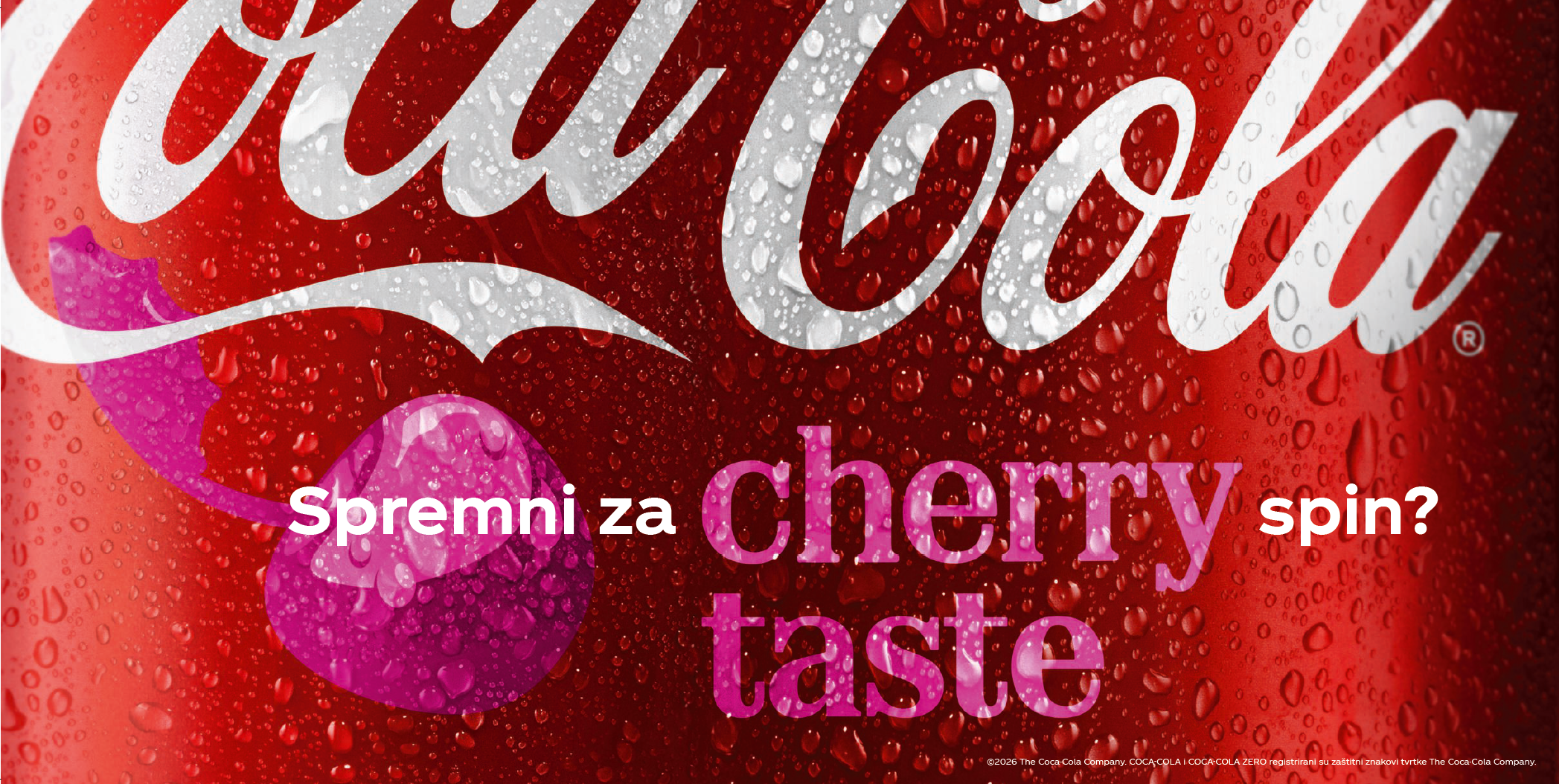 Slika prikazuje Coca-Cola Cherry limenku