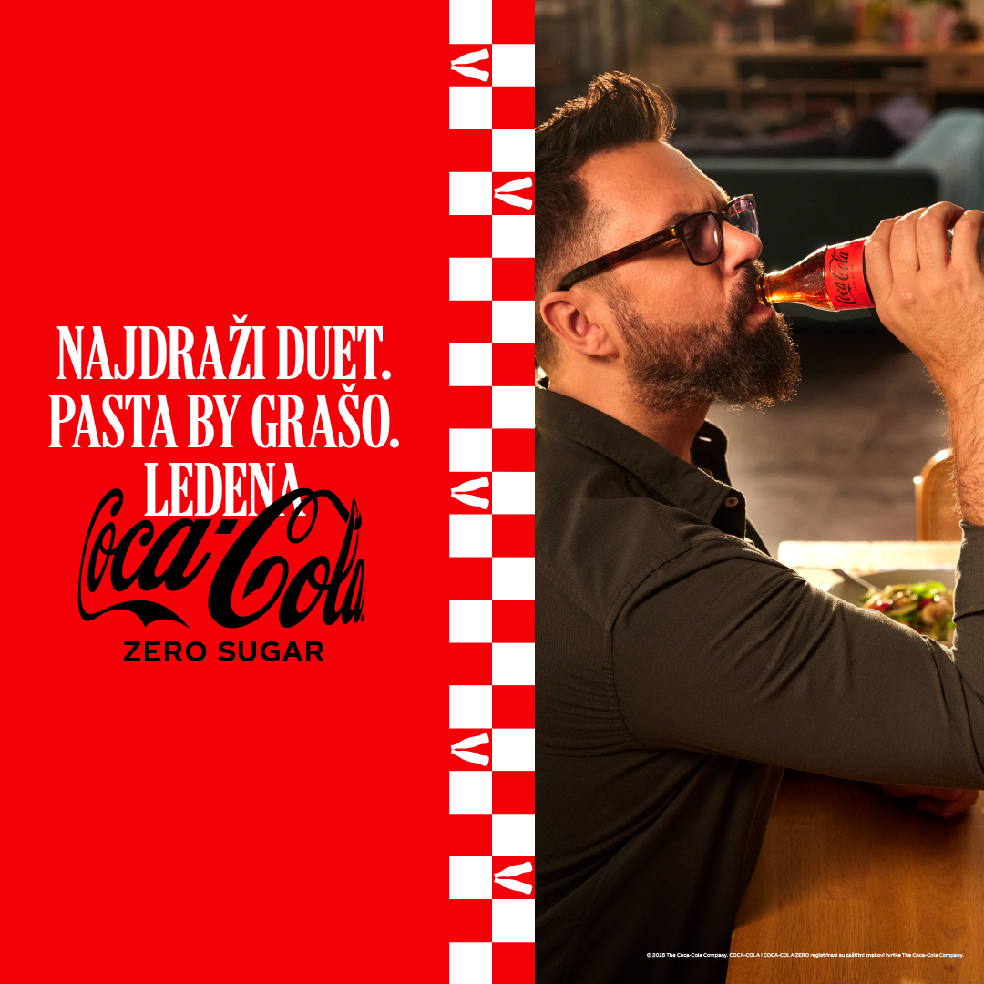 Petar Grašo pije Coca-Colu