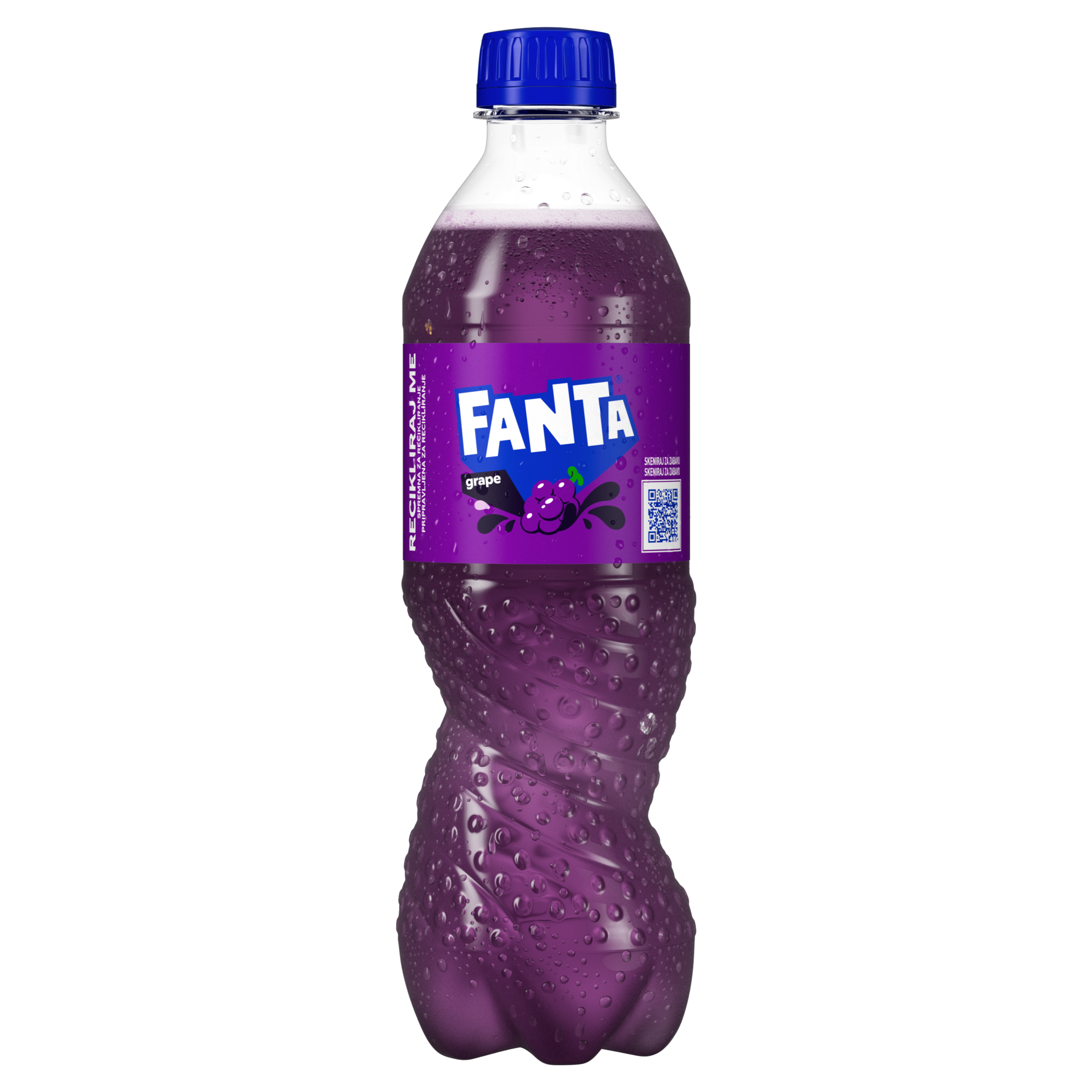 fanta zero bočica s bijelom pozadinom