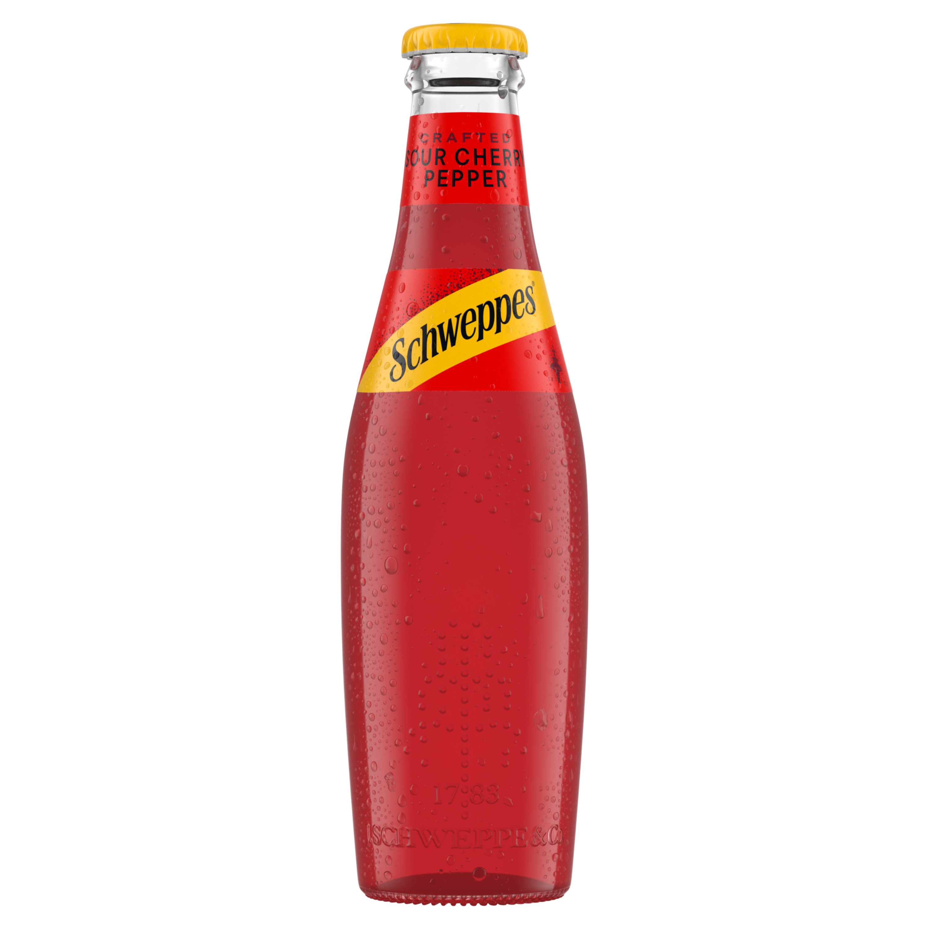 Schweppes Sour Cherry Pepper flašica sa bijelom pozadinom