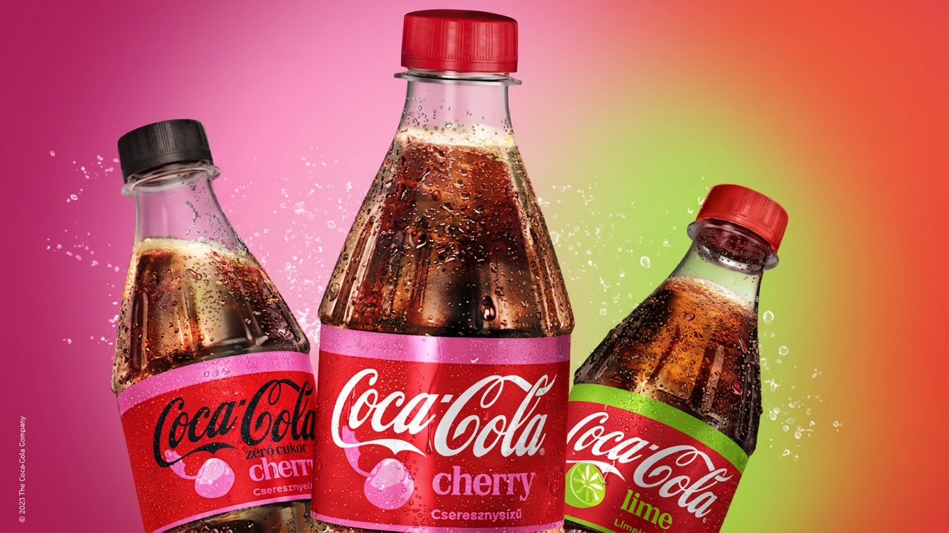 Ízesített Coca-Cola palackok