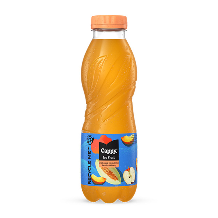 Cappy ice fruit őszibarack-sárgadinnye műanyag palack