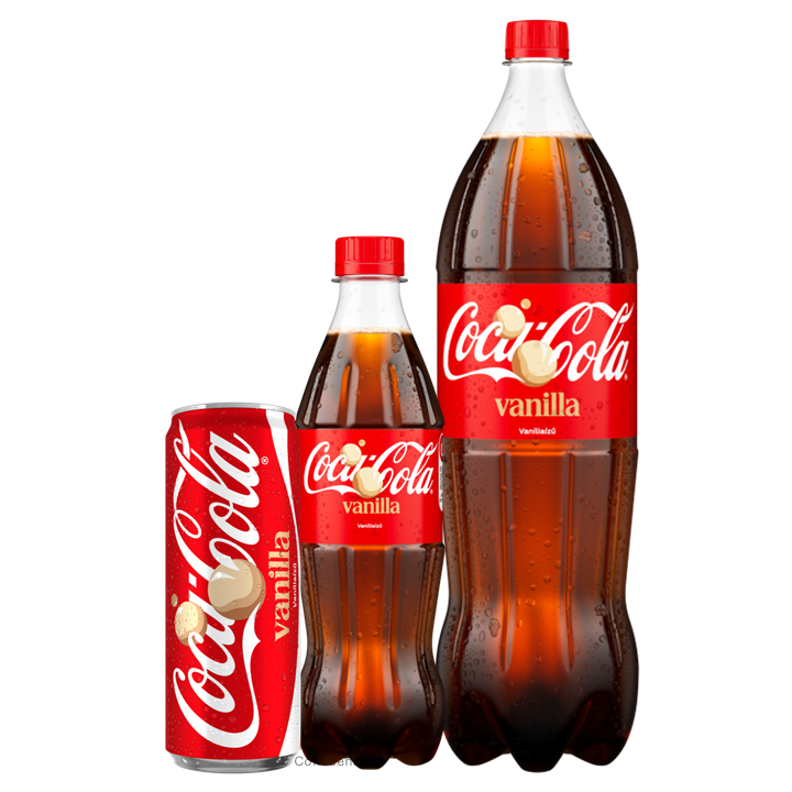 Coca-Cola Eredeti Íz Vanília műanyag palack
