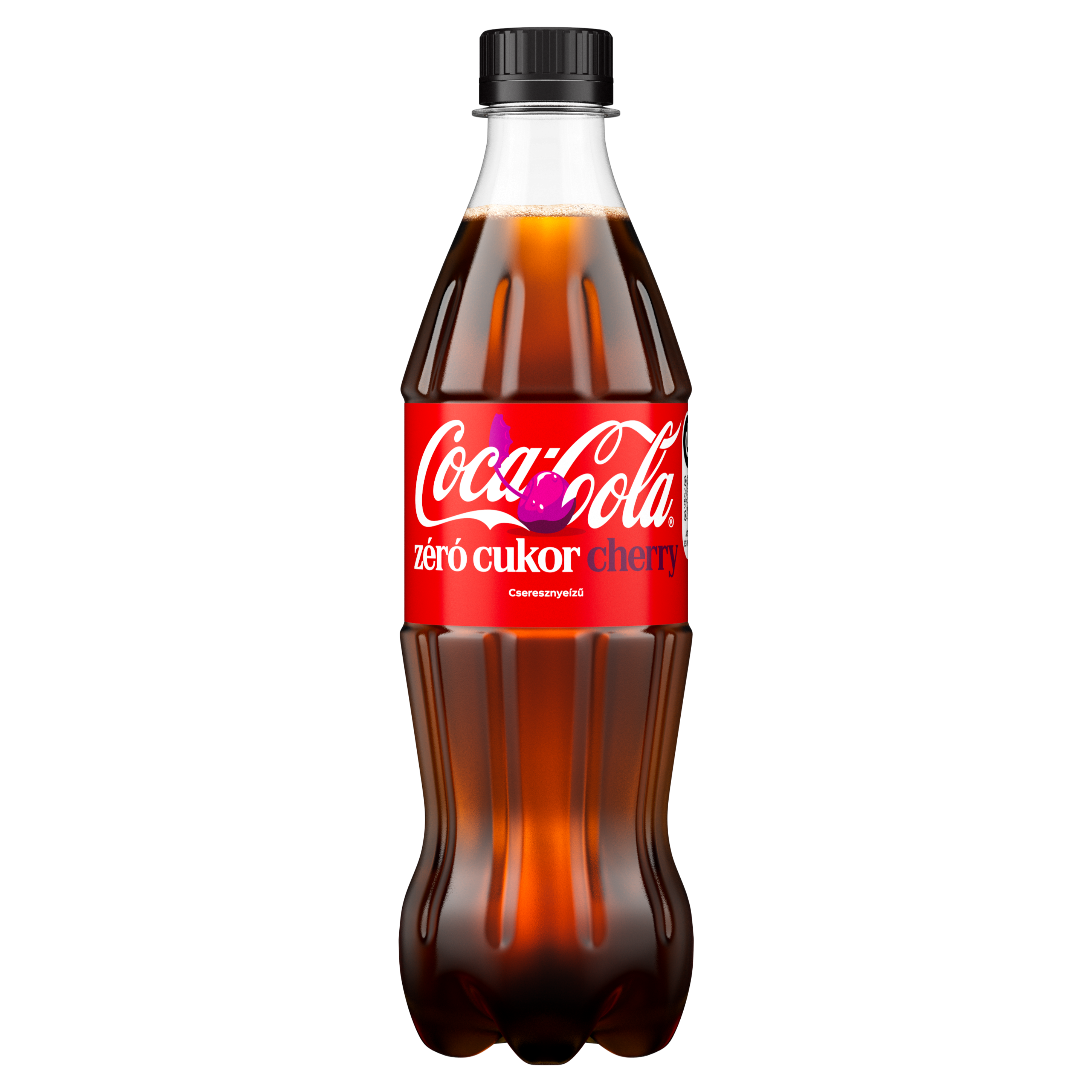 Coca-Cola Zero Cherry műanyag palack