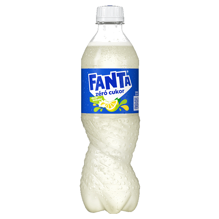 Fanta citrom-bodza zero műanyag palack