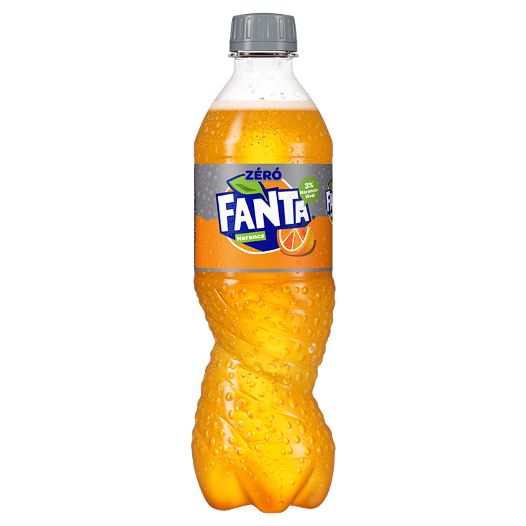 Fanta narancs zero műanyag palack