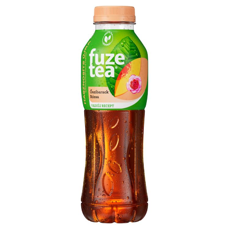 FUZETEA Fekete tea Őszibarack-Rózsa