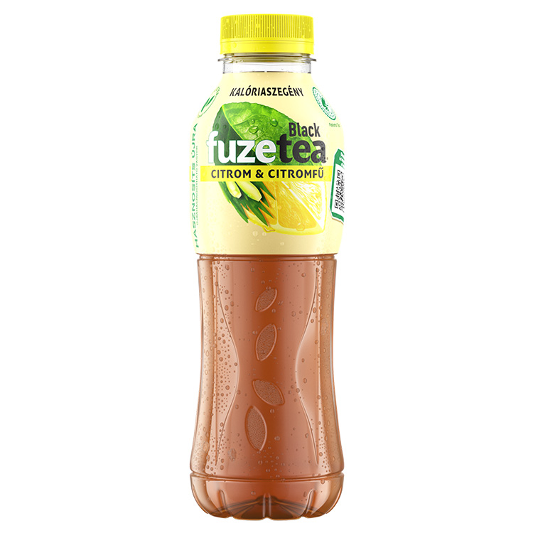 FUZETEA Fekete tea Citrom és Citromfű műanyag palack