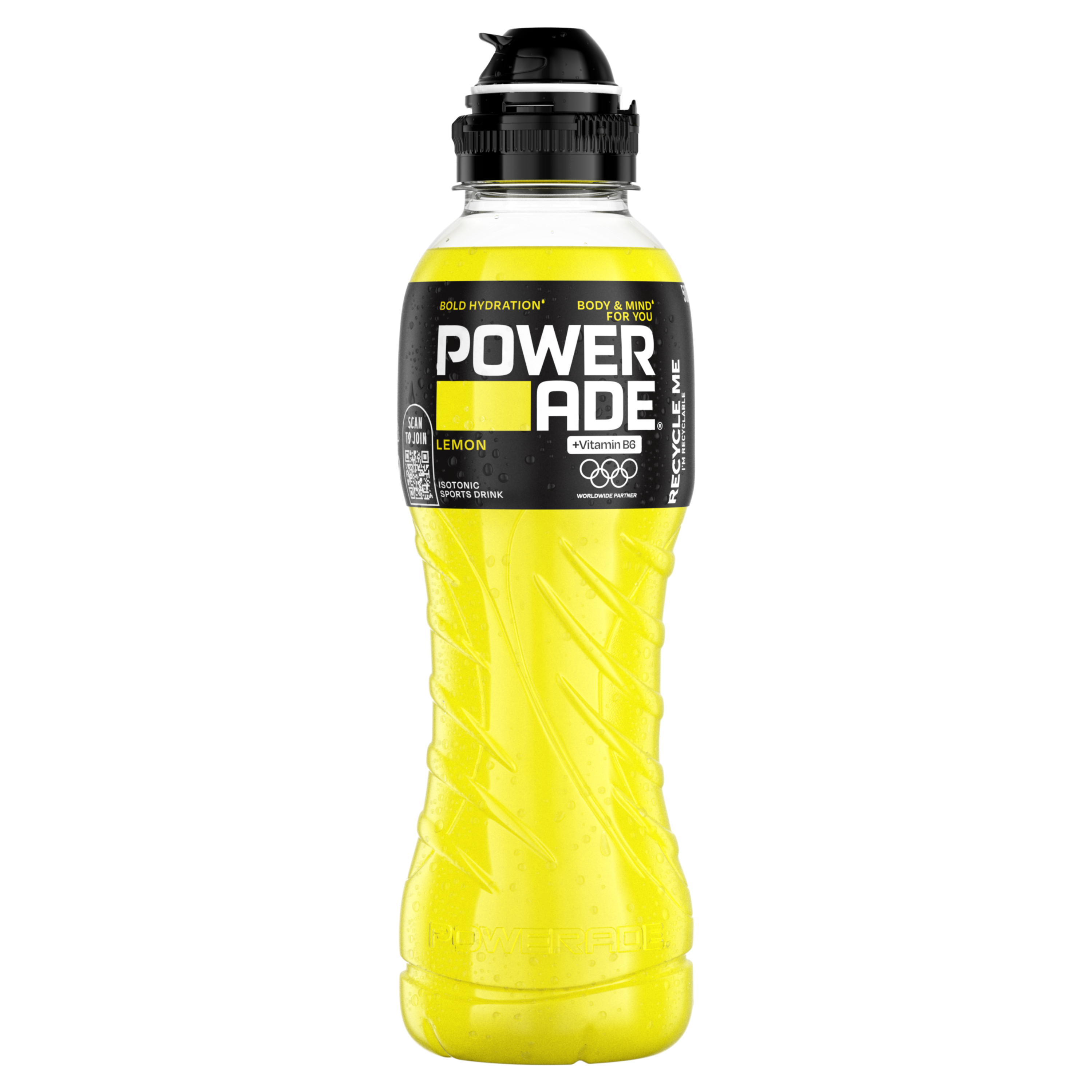 Powerade lemon műanyag palack