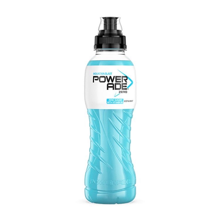 Powerade zero mountain blast műanyag palack