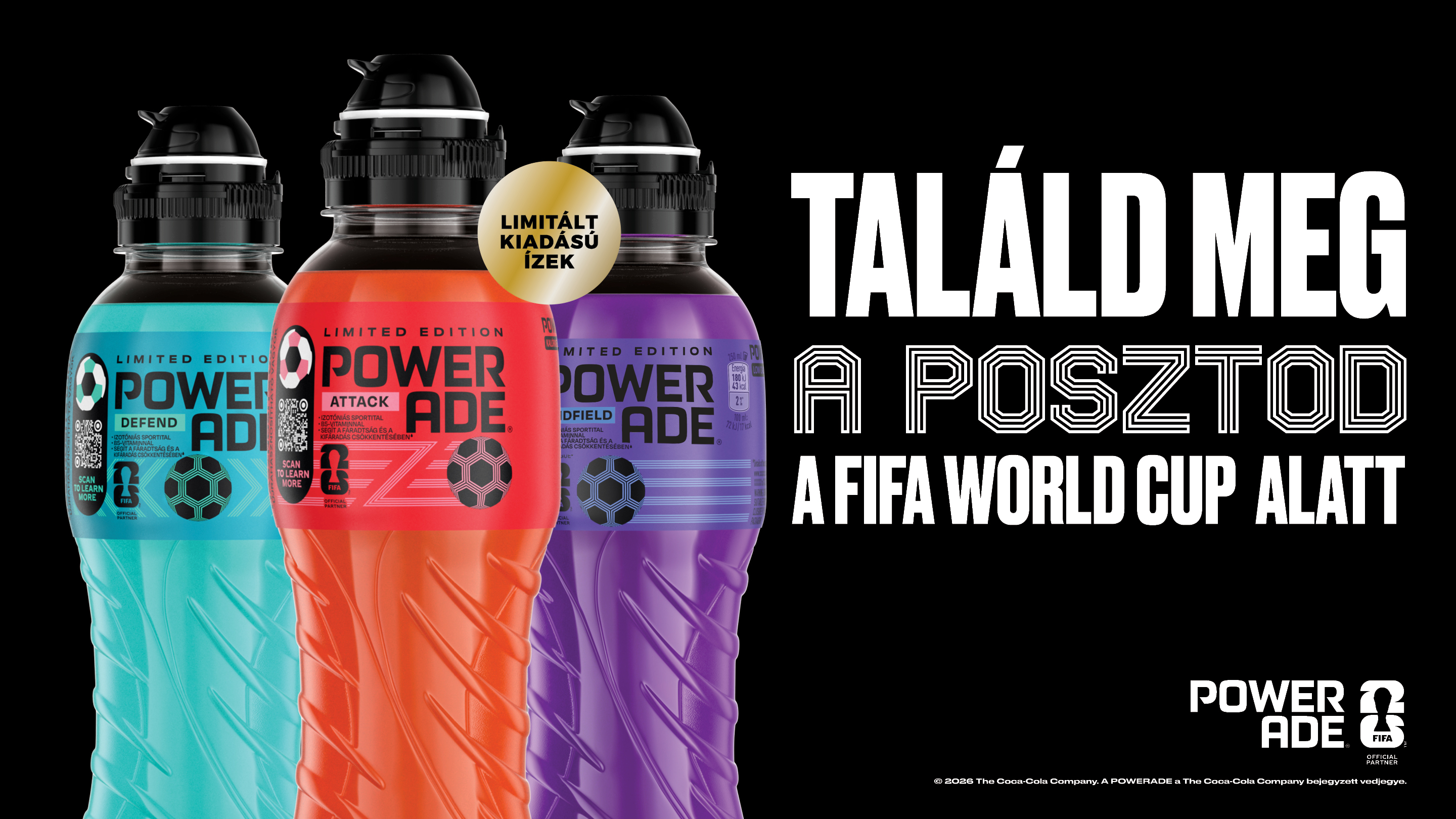Új powerade playstyles termékek, limitált kiadásban.