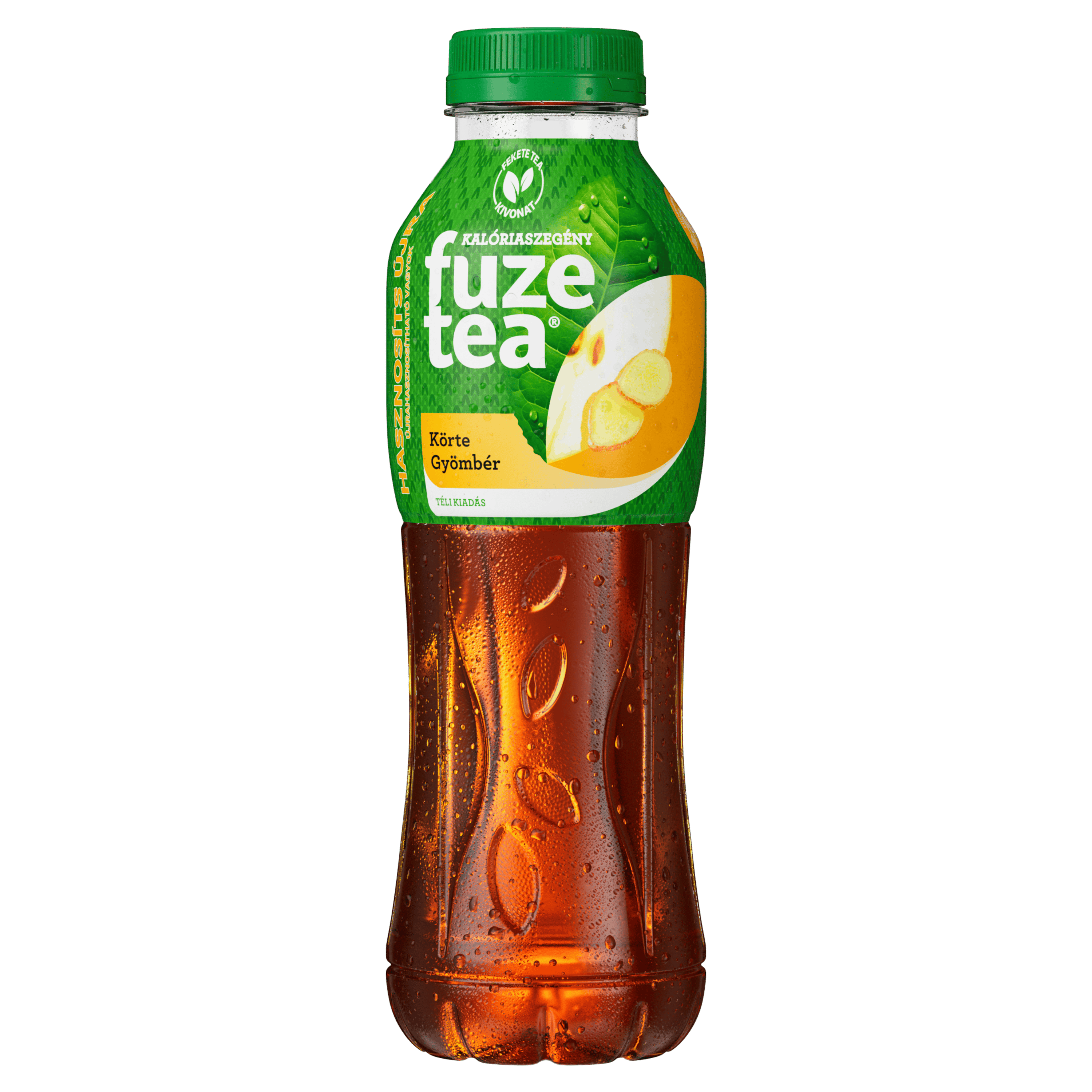 Fuze Tea Fekete tea Körte és Gyömbér műanyag palack