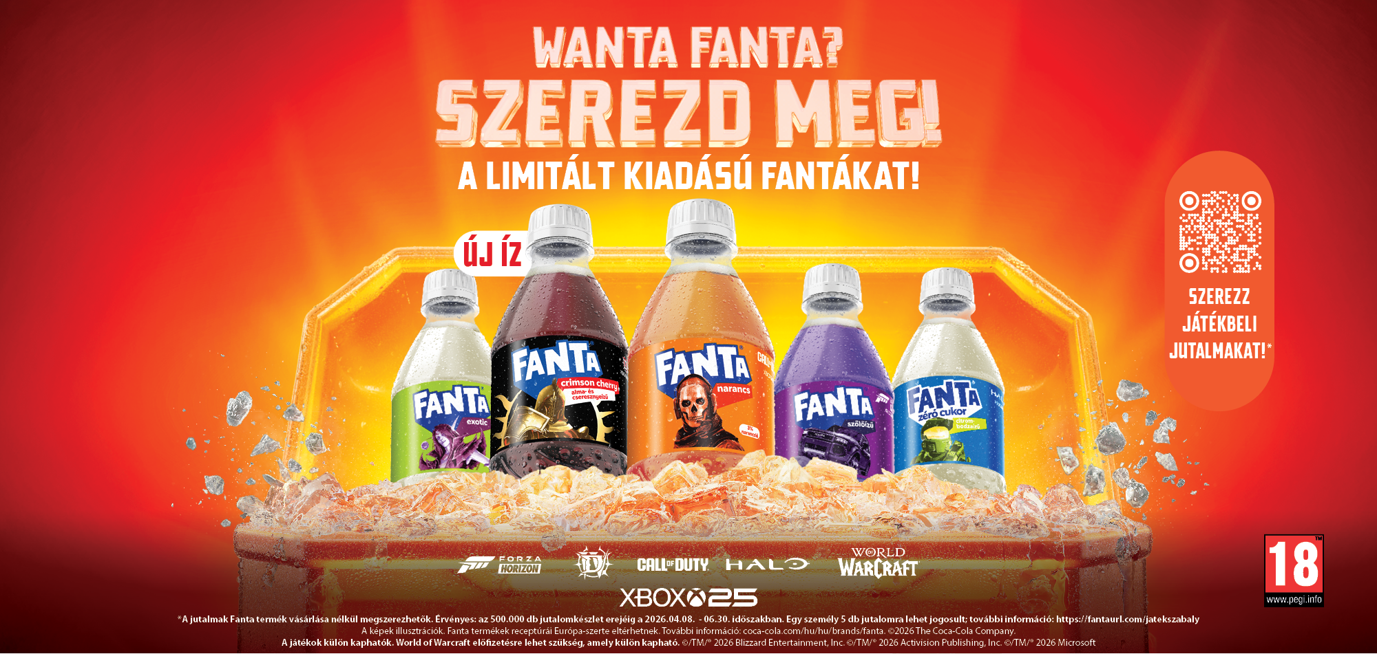 Egy jutalomláda nyílt ki, amelyben Fanta dobozok tárultak fel, amelyeken Forza Horizon 6, Call of Duty, Diablo IV, Halo és World of Warcraft karakterek szerepeltek.