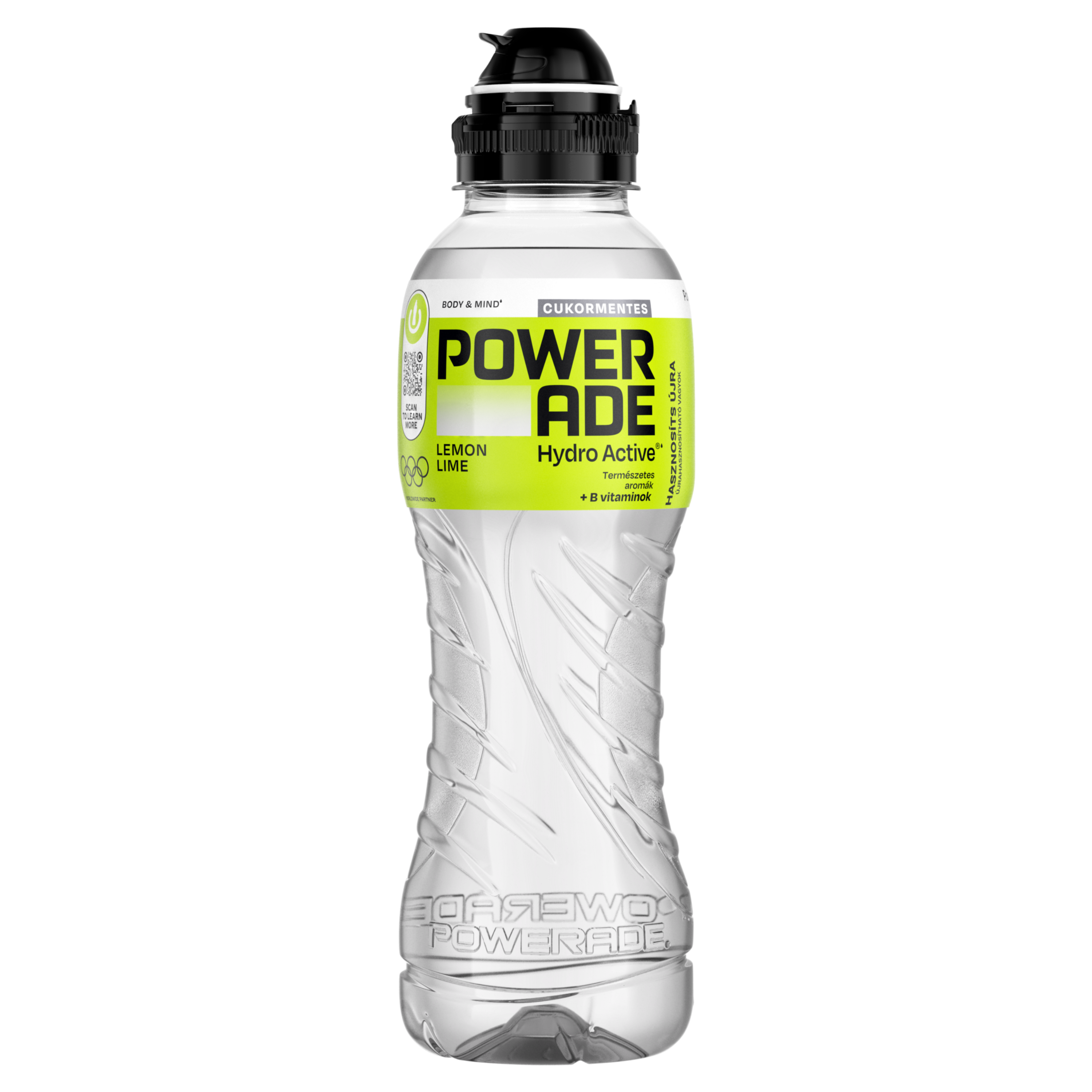 Powerade Blackcurrant Zero műanyag palack