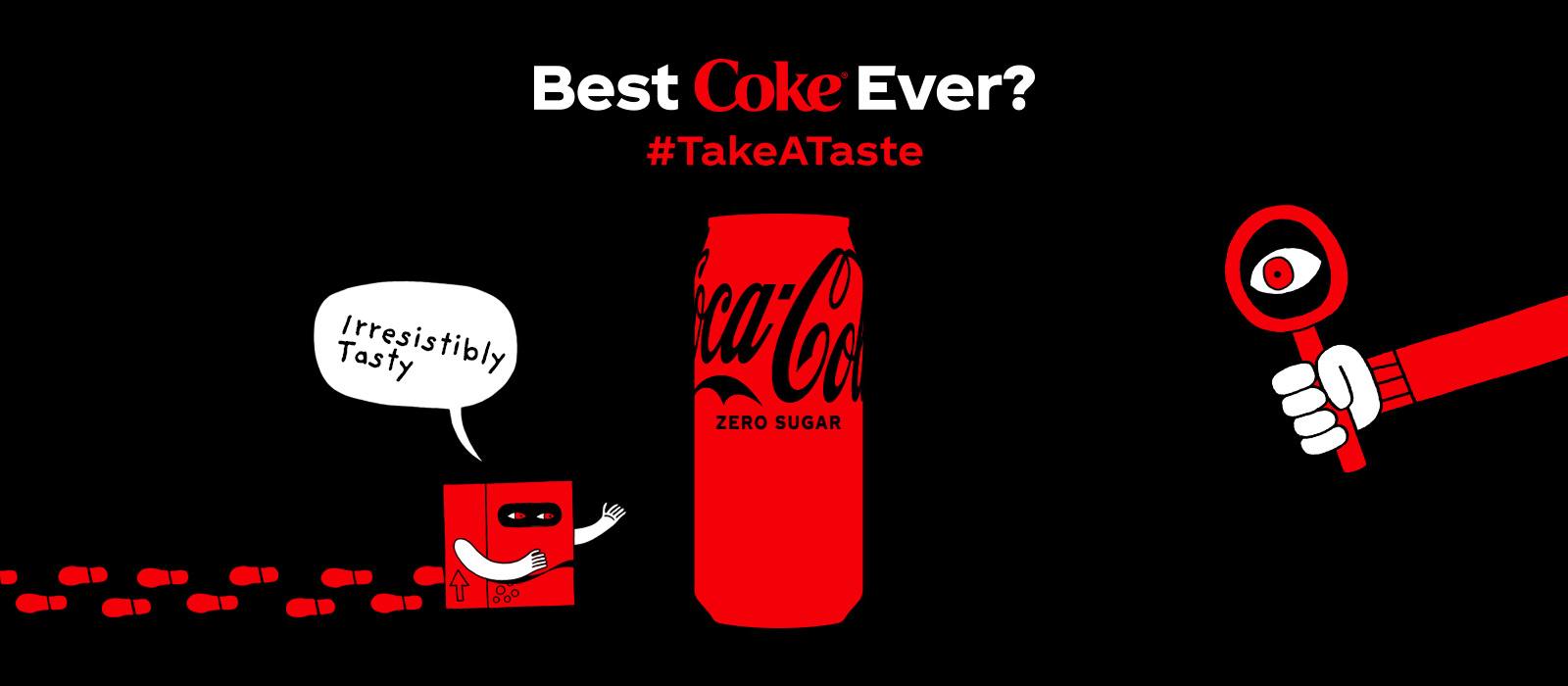 Coca-Cola Take A Taste Header