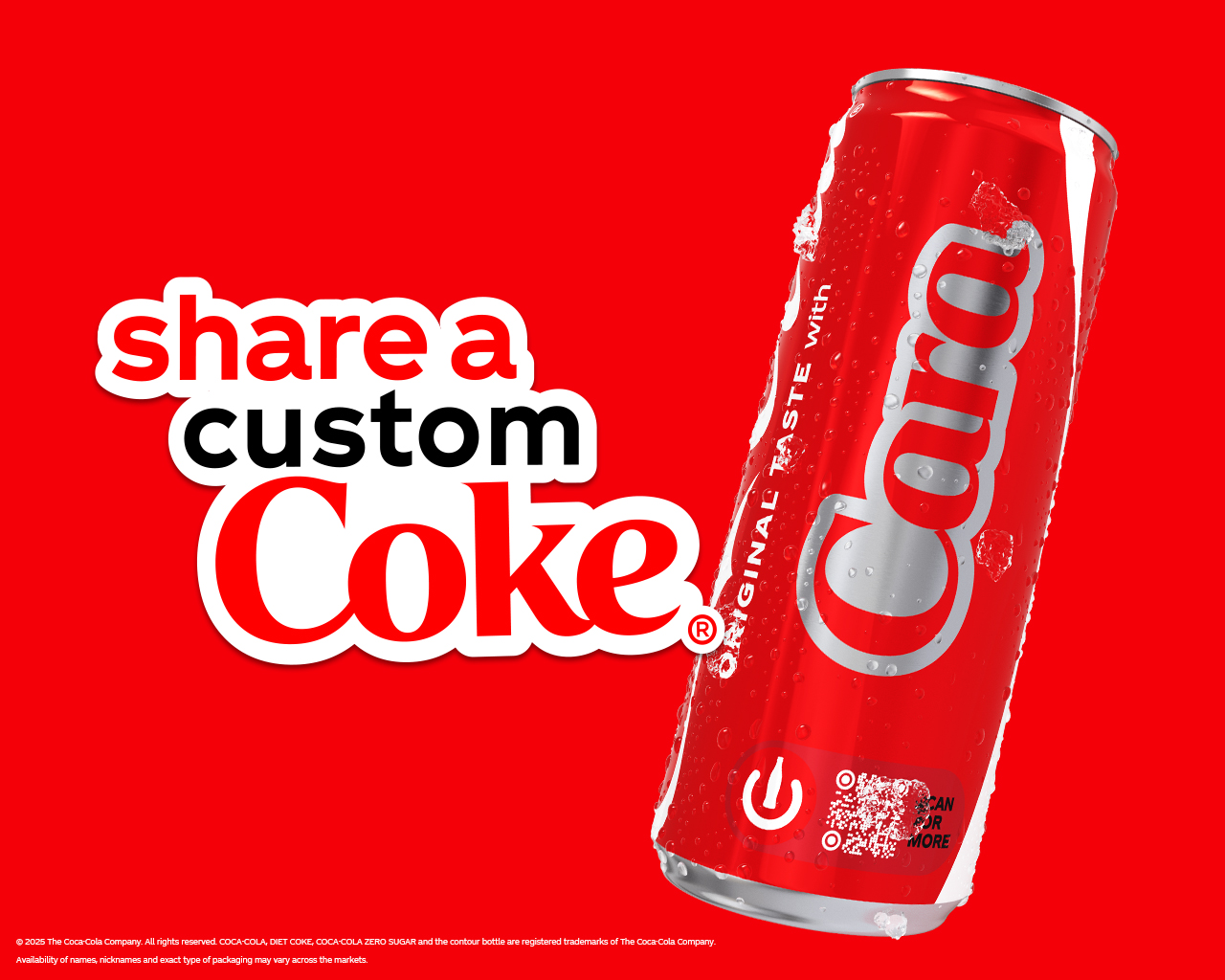 Customise a Coca-Cola for you and your friends!