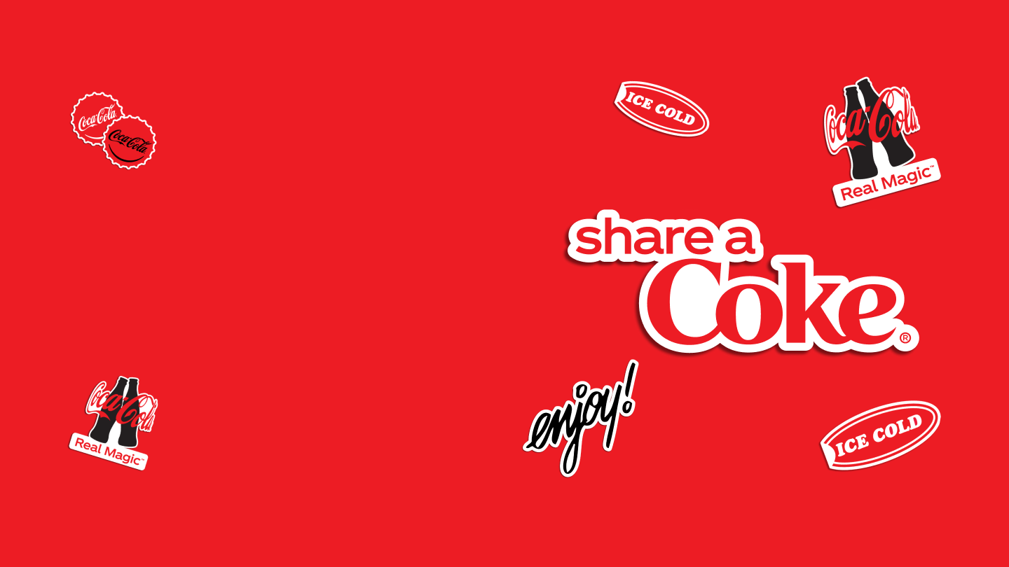 Create your own personalised Coke  with Share a Coke. Visit a store, grab your personalised bottle and start sharing!