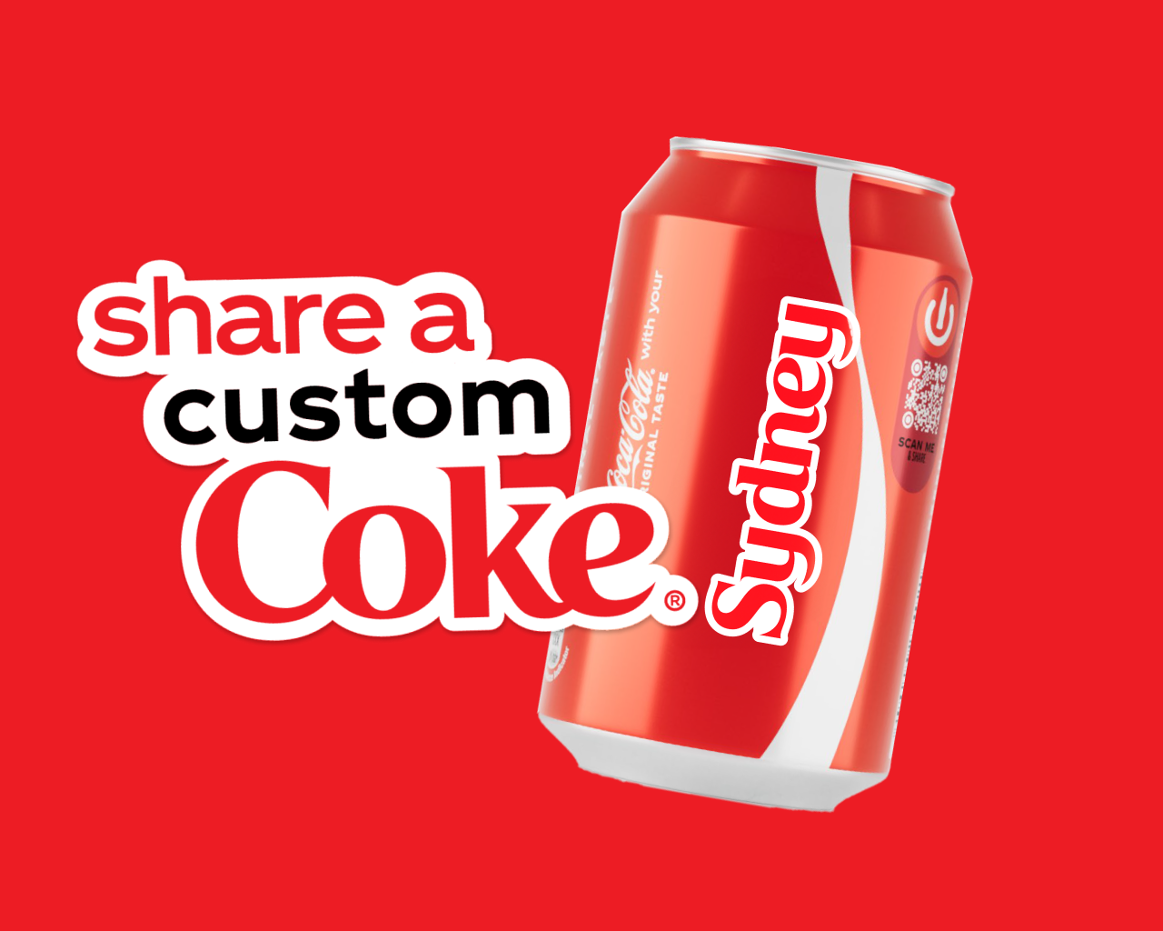 Customise a Coca-Cola for you and your friends!
