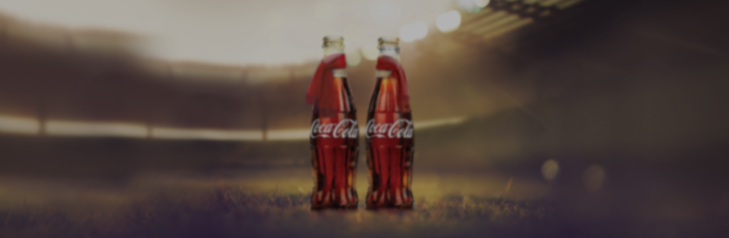 Two bottles of coca cola