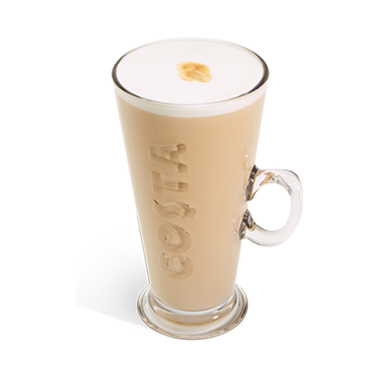 Glass of Costa latte