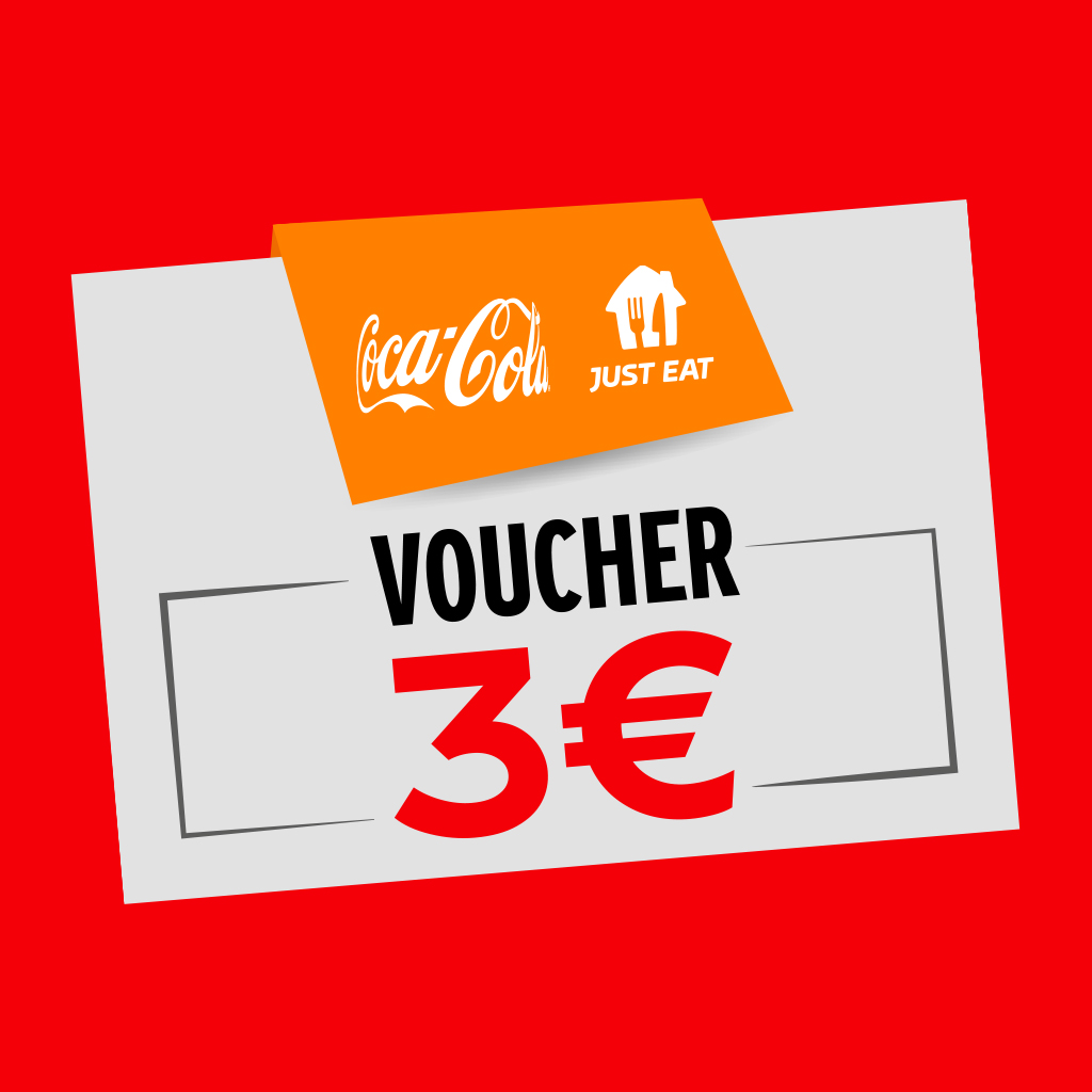 Voucher 3 euro Coca-Cola Just Eat