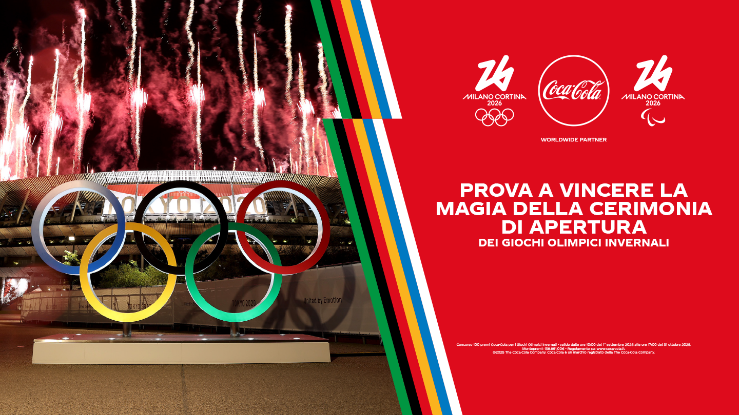 Prova a vincere la magia della cerimonia di apertura e logo delle olimpiadi