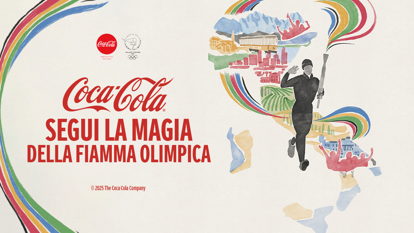 Segui la magia della fiamma olimpica logo 