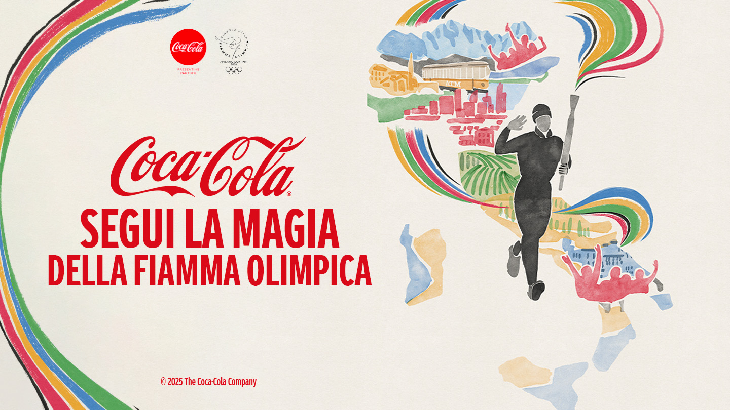 Segui la magia della fiamma olimpica logo 