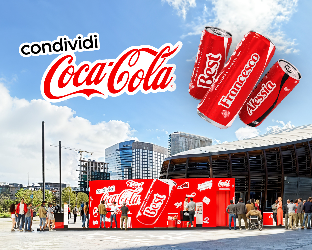 Piazza Gae Aulenti Coca-Cola