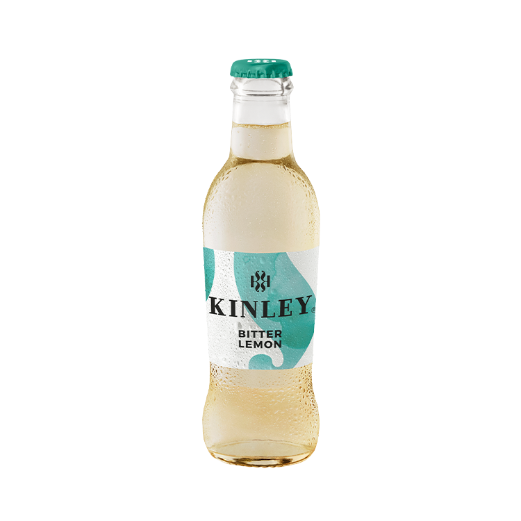 Una bottiglia di Kinley Bitter Lemon Taste.