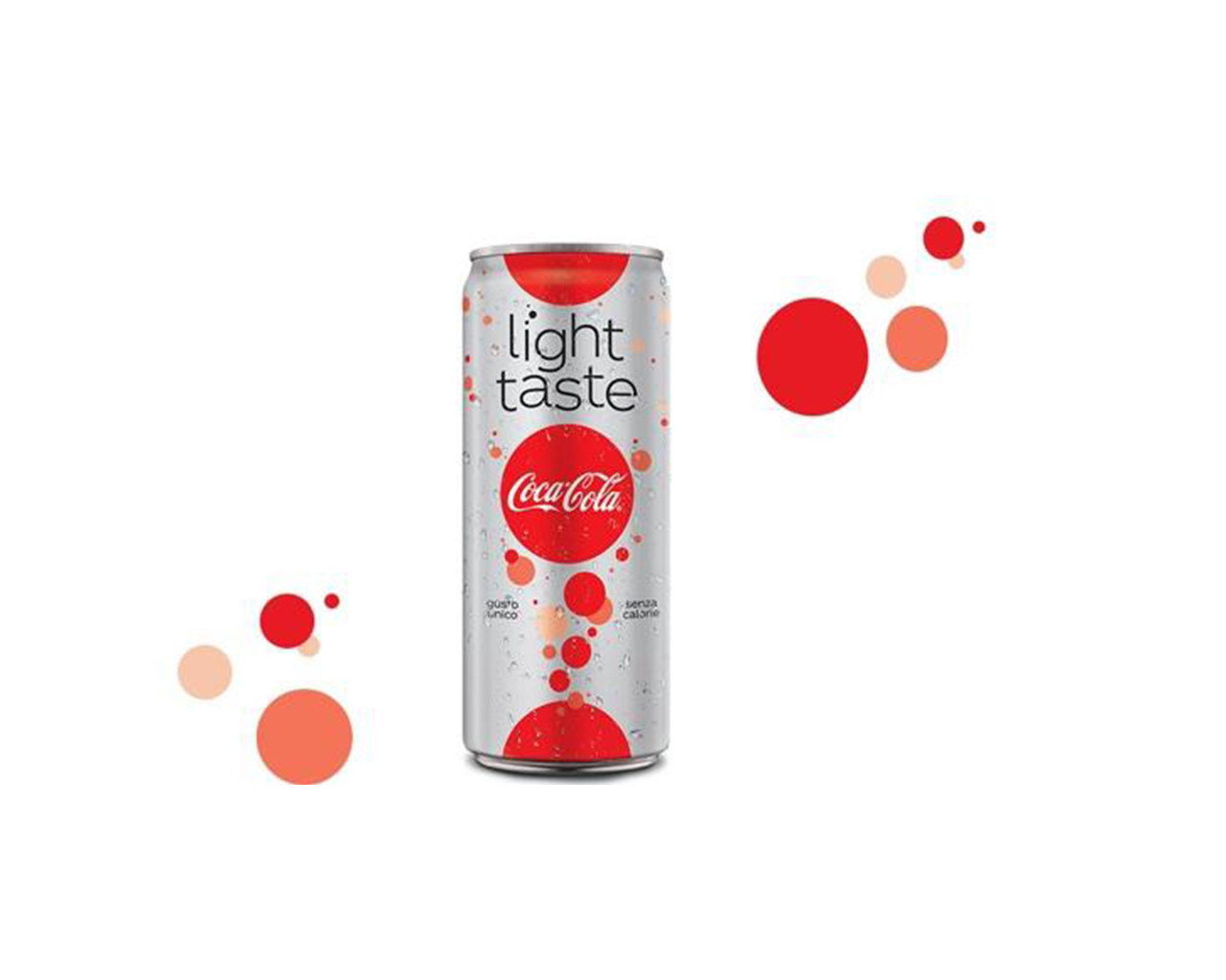 Una lattina di Coca-Cola light taste.