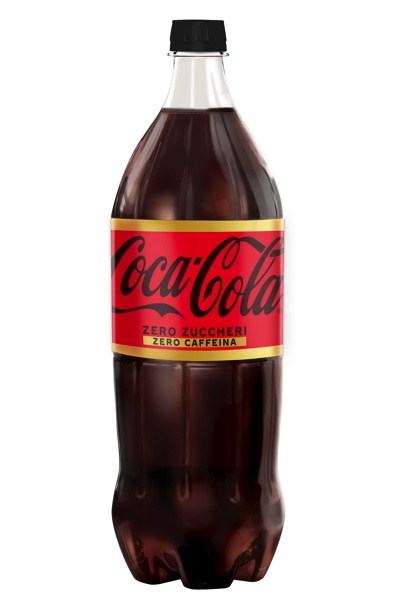 Una lattina di Coca-Cola Zero Zuccheri Zero Caffeina 1.5L.