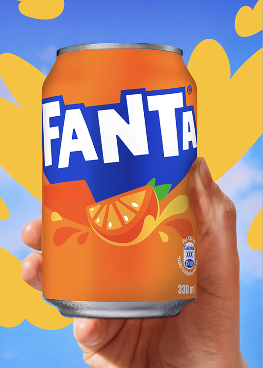 A can of Fanta