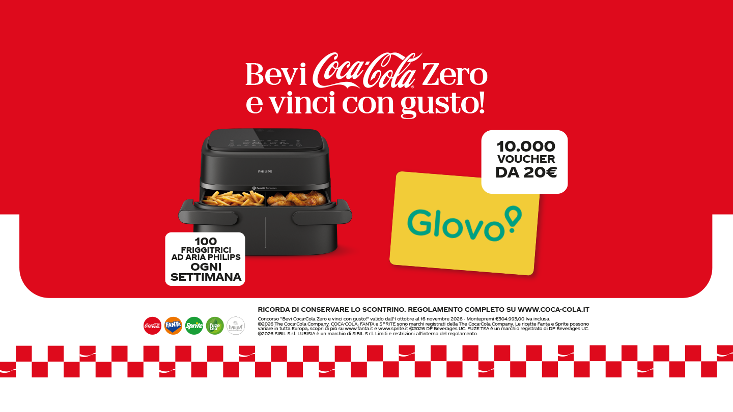 Bevi Coca-Cola Zero E Vinci Con Gusto