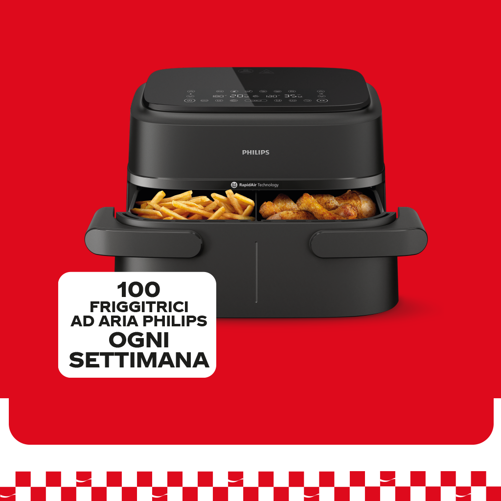 100 friggitrice ad aria Philips ogni settimana