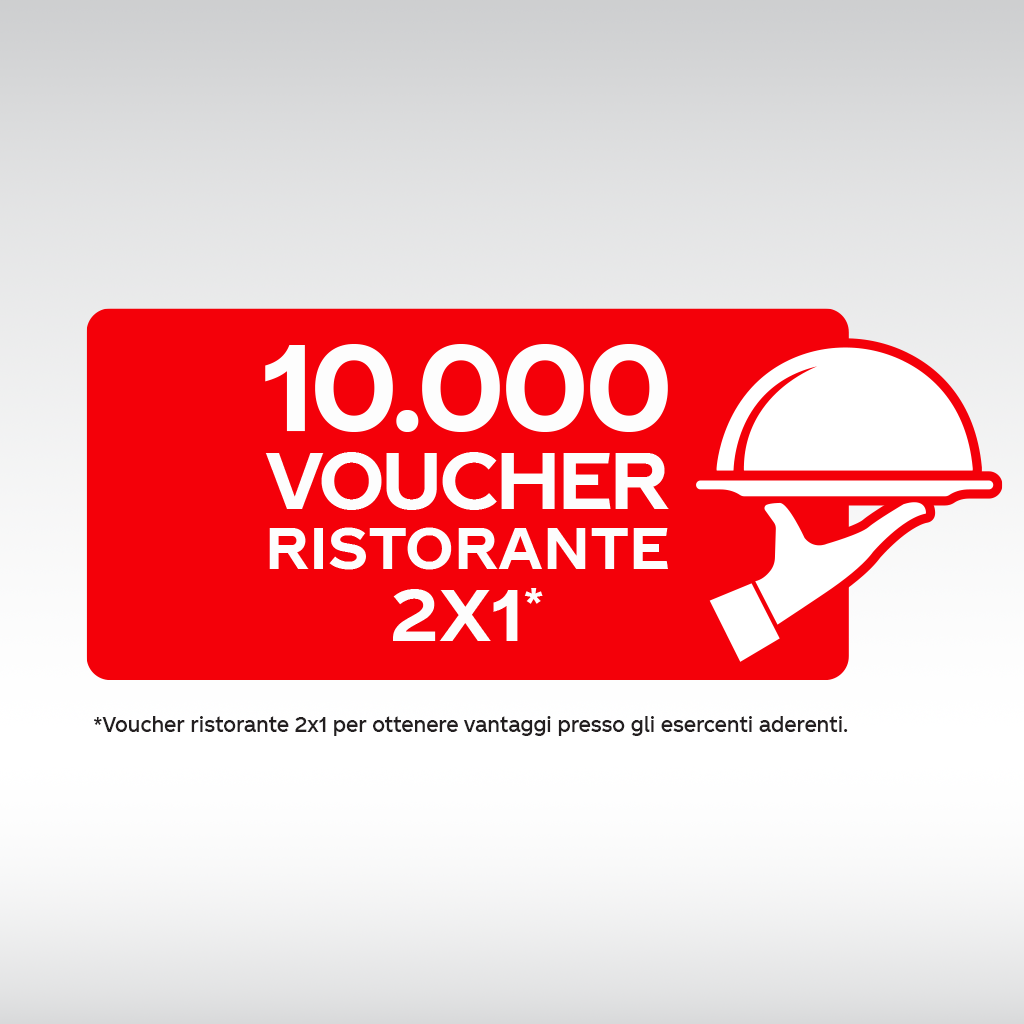 10.000 voucher ristoranti