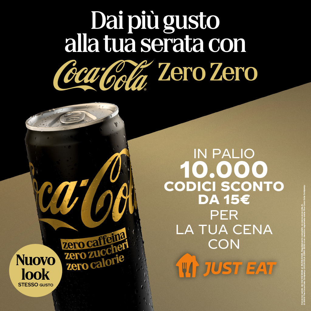 Zero caffeine. Zero zuccheri. Zero pensieri. 10.000 premi!