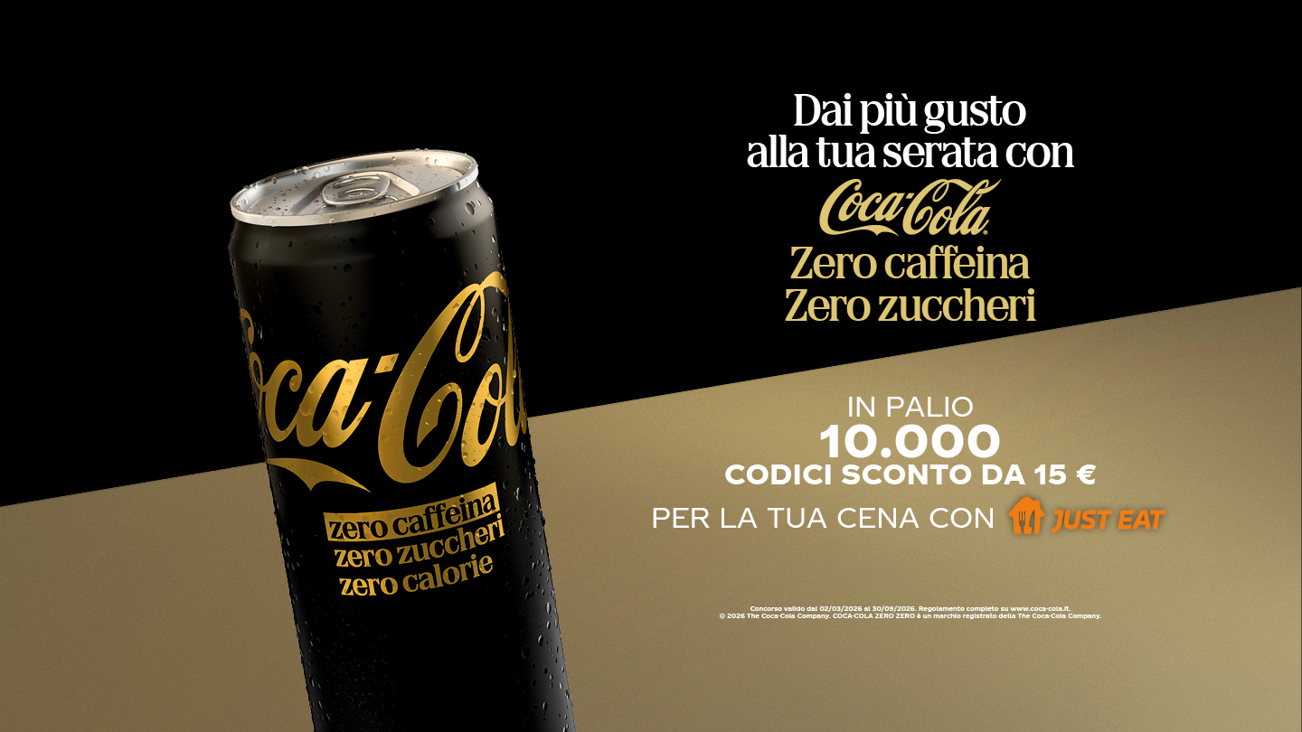 Dai più gusto alla tua serata con Coca-Cola Zero Zero