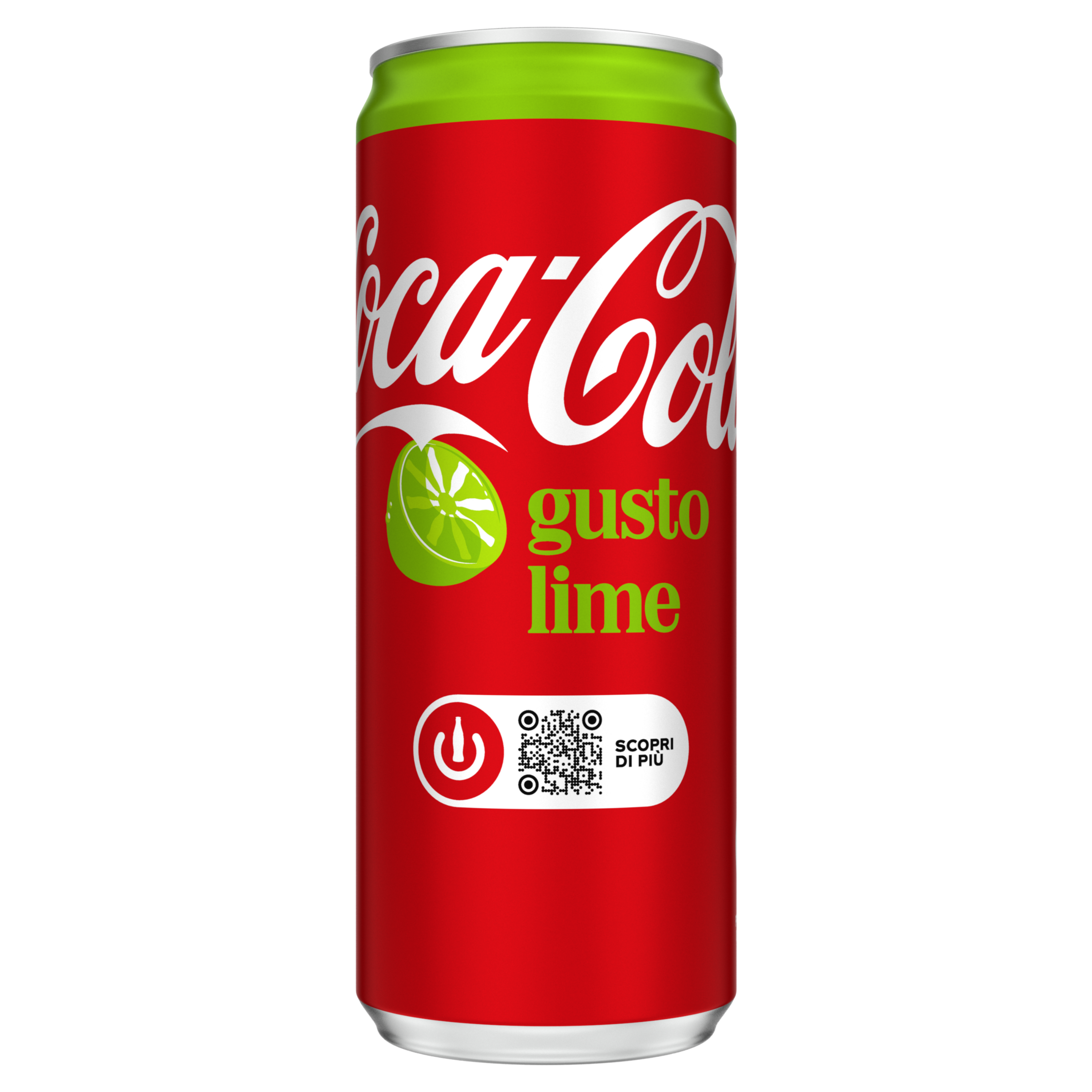 Una bottiglia di Coca-Cola lime nella lattina.