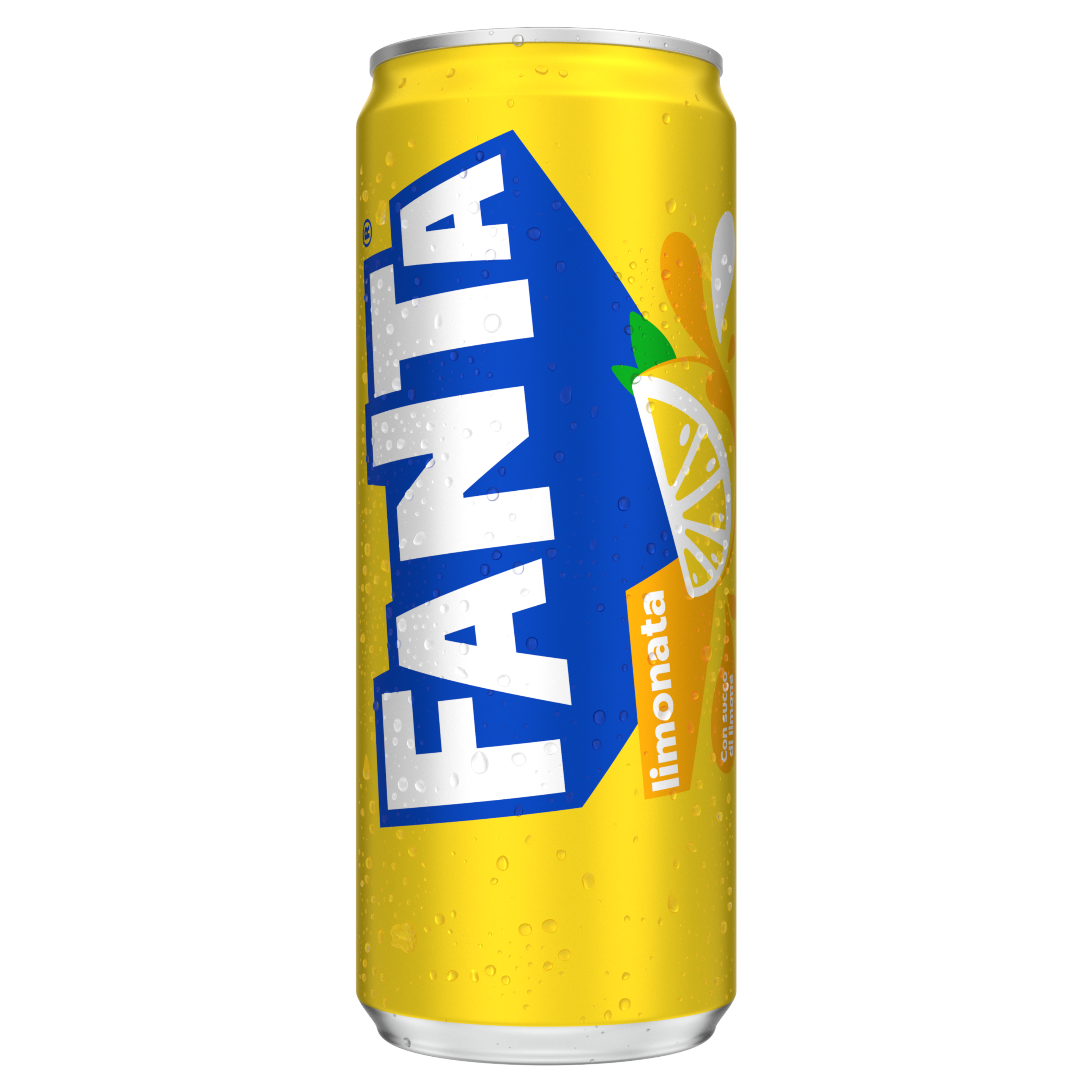 Una lattina di Fanta limonata