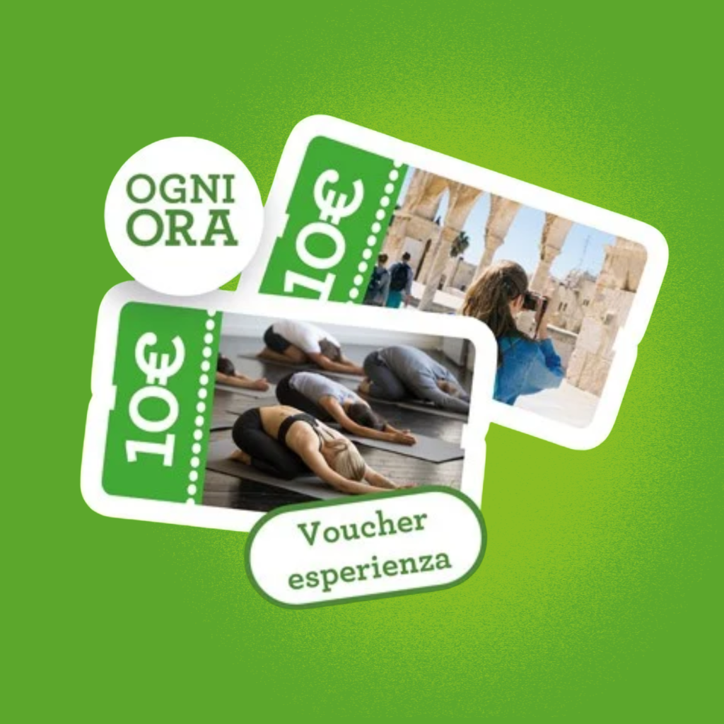 Ogni ora, un voucher esperienza da 10€